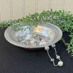 Fisher #114 Sterling Silver 6” Bonbon Dish Nut Candy Bowl Trinket Bowl